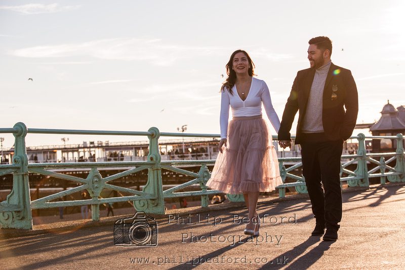 theo maria engagement shoot at golden hour brighton sussex