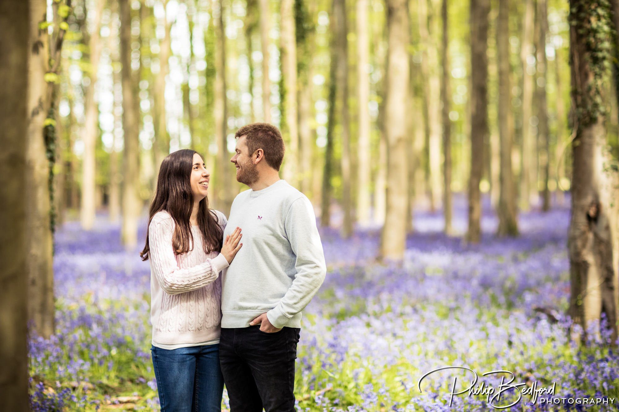 Bluebells Engagement Shoot, Worthing, West Sussex