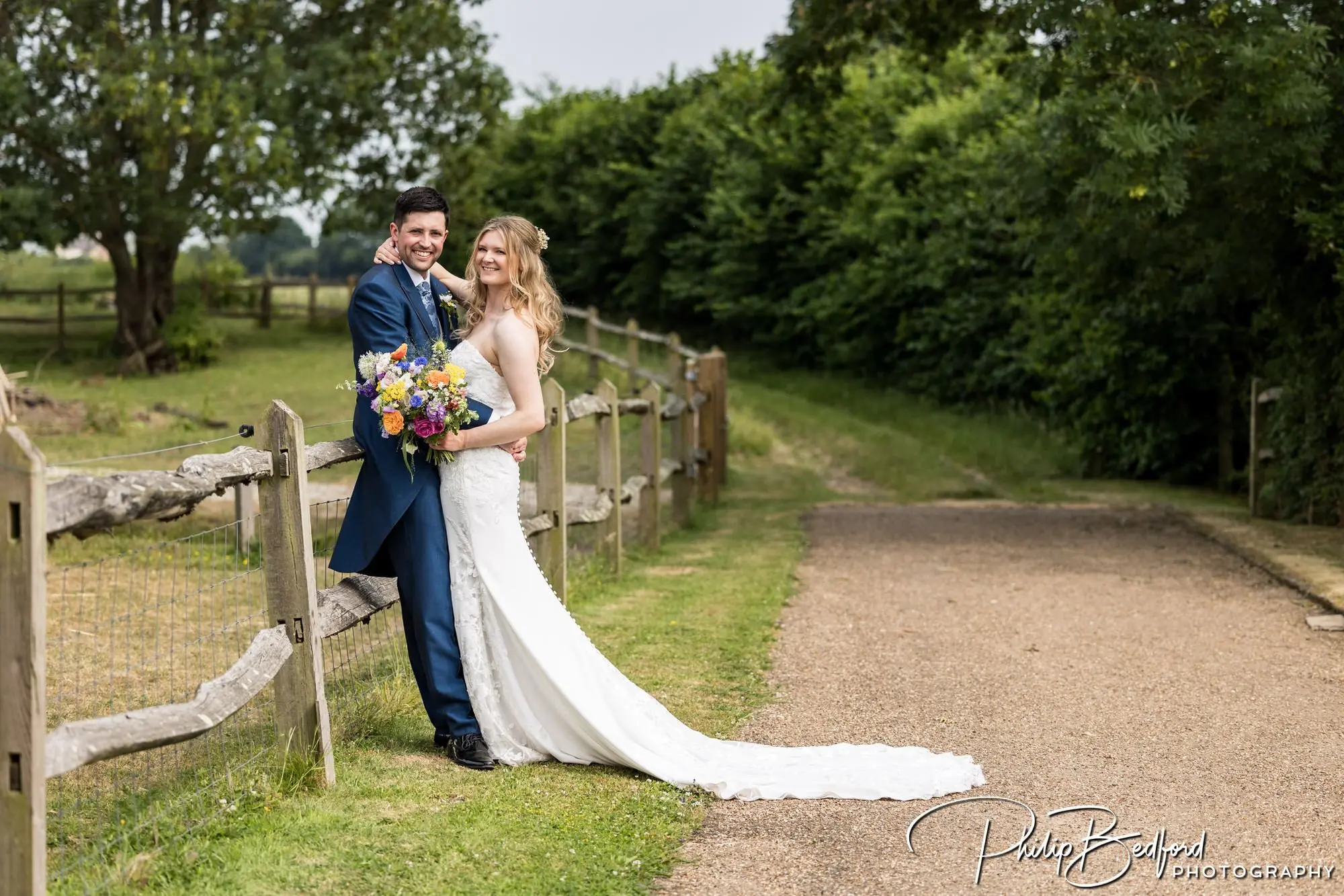 West Sussex Wedding Bride & Groom in a farmyard countryside setting