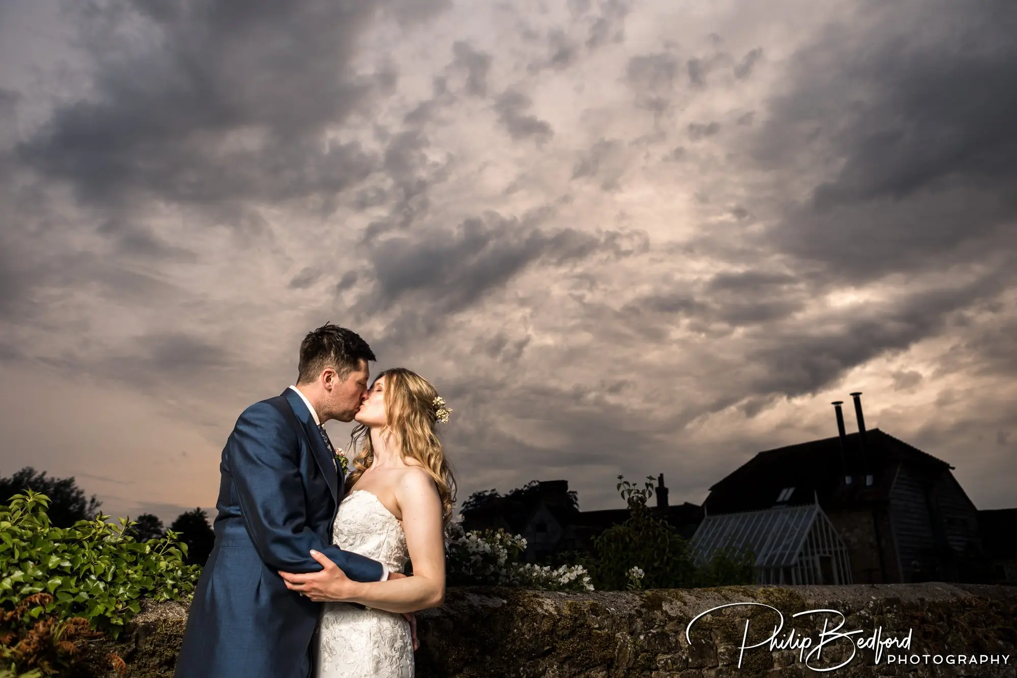 West Sussex Wedding Bride & Groom at Sunset